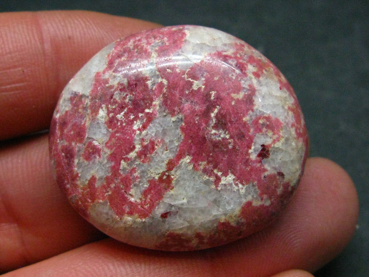 Rare Red Thulite Piece From Norway - 1.4" - 30.95 Grams
