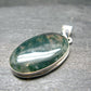 Moss Agate Silver Pendant From Russia - 8.13 Grams - 1.6"