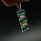 Emerald Silver Pendant W/Chain From Colombia - 2.47 Grams Total