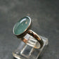 Extremely Rare Grandidierite Silver Ring From Madagascar - Size 8 - 2.90 Grams