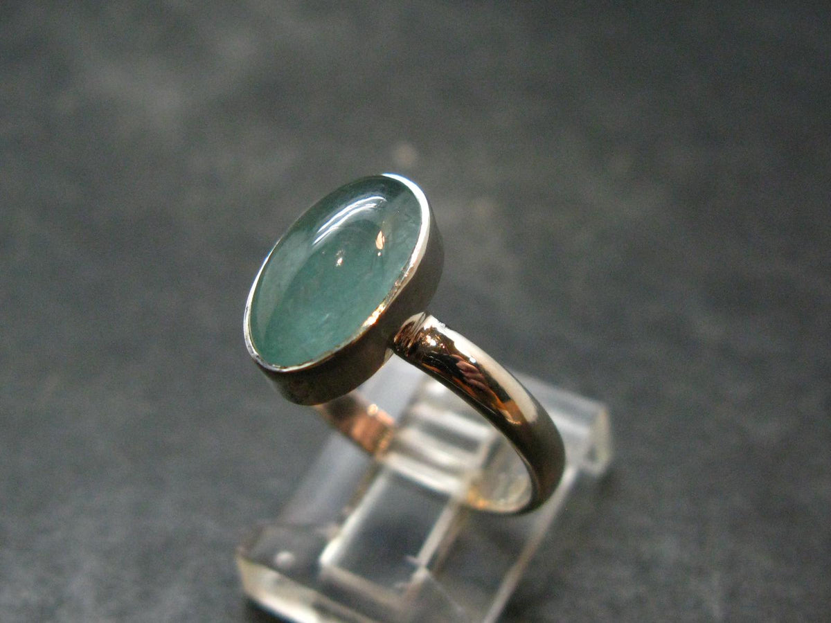 Extremely Rare Grandidierite Silver Ring From Madagascar - Size 8 - 2.90 Grams