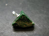 Extremely Rare Natural Maw Sit Sit Crystal Silver Pendant from Myanmar - 0.9" - 4.66 Grams