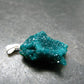 Dioptase Crystal Silver Pendant from Congo - 2.51 Grams - 1.1"