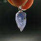 Tanzanite Pendant In Sterling Silver From Tanzania - 0.9" - 1.55 Grams