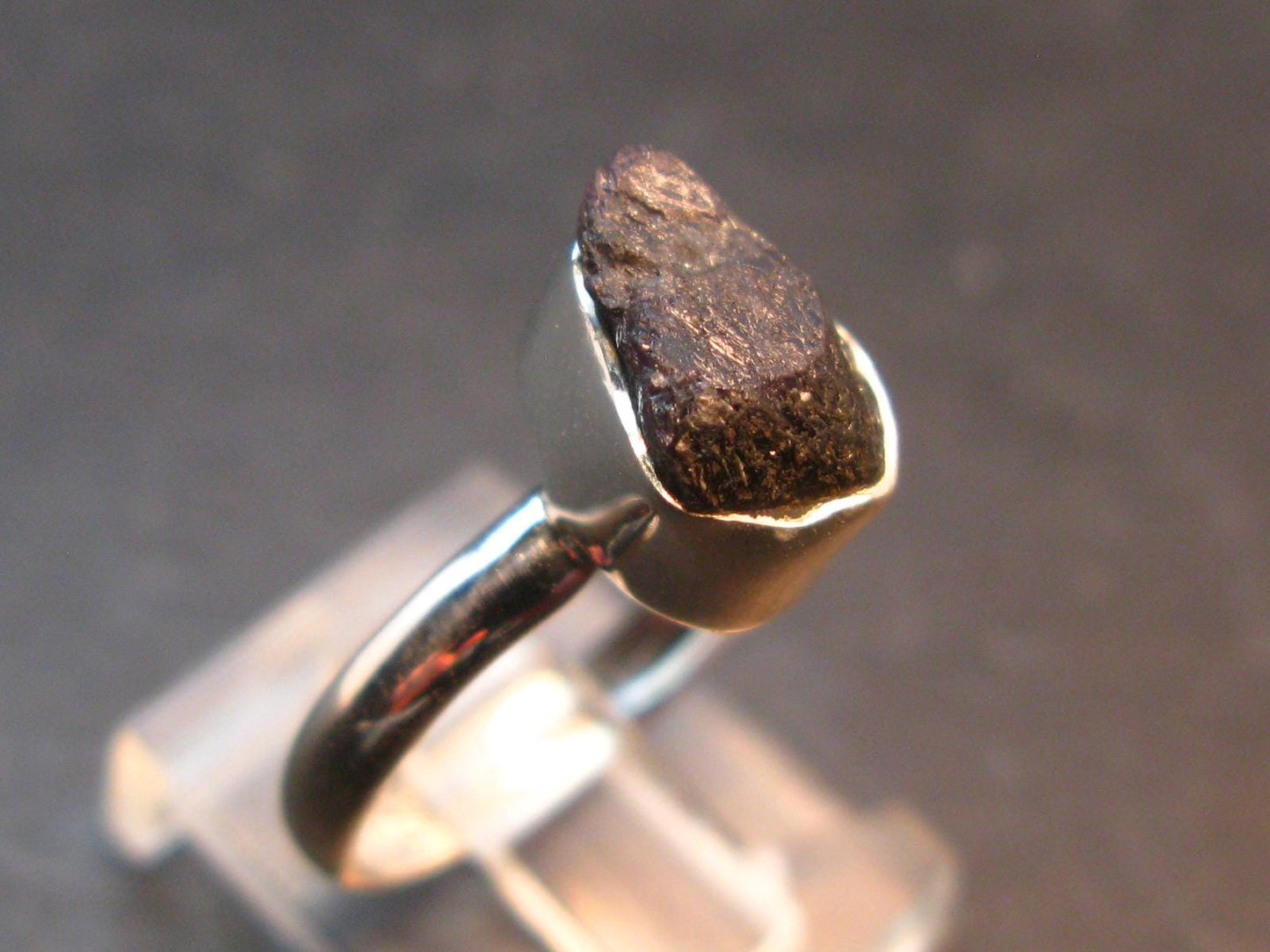 Alexandrite Crystal Silver Ring From Zimbabwe - Size 6 - 2.44 Grams
