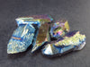 Lot of 5 Titanium Aura Quartz Crystals From Brazil