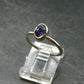 Benitoite Silver Ring From California - Size 6 - 1.84 Grams