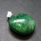 Tsavorite Gem Green Garnet Sterling Silver Pendant From Tanzania - 0.9" - 3.88 Grams
