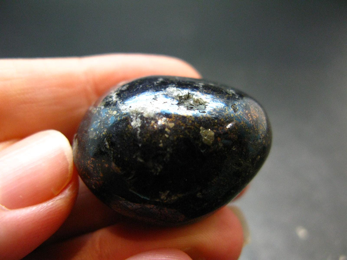 Covelite Covellite Tumbled Stone From Peru - 1.2" - 26.44 Grams