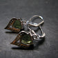 Moldavite Tektite Silver Earrings from Czech Republic - 3.47 Grams