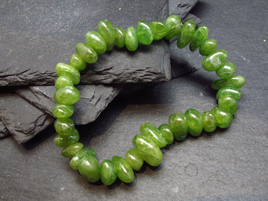 Titanite Sphene Genuine Bracelet ~ 7 Inches ~ 10mm Tumbled Beads