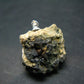 Octahedral Black Metallic Magnetite Crystal Silver Pendant From Bolivia - 1.1" - 7.38 Grams