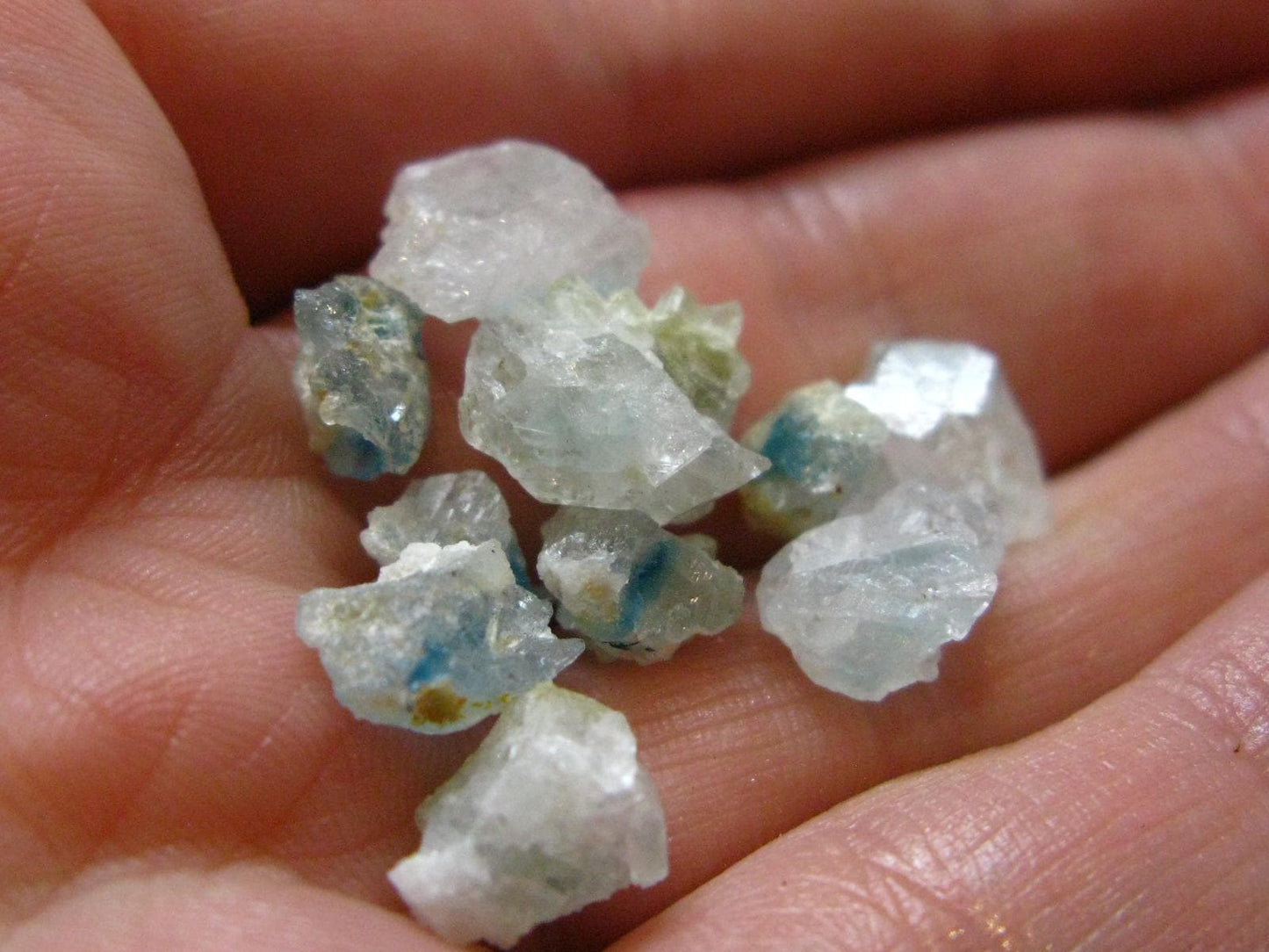 Lot of 10 Euclase Gem Crystal From Brazil - 17.65 Carats