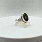 Natural Moldavite Ring | Genuine Green Tektite from Czech Republic | Transformation Crystal Jewelry - Size 10