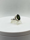 Natural Moldavite Ring | Genuine Green Tektite from Czech Republic | Transformation Crystal Jewelry - Size 10