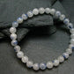 Dumortierite In Quartz Genuine Bracelet ~ 7 Inches ~ 6mm Round Beads