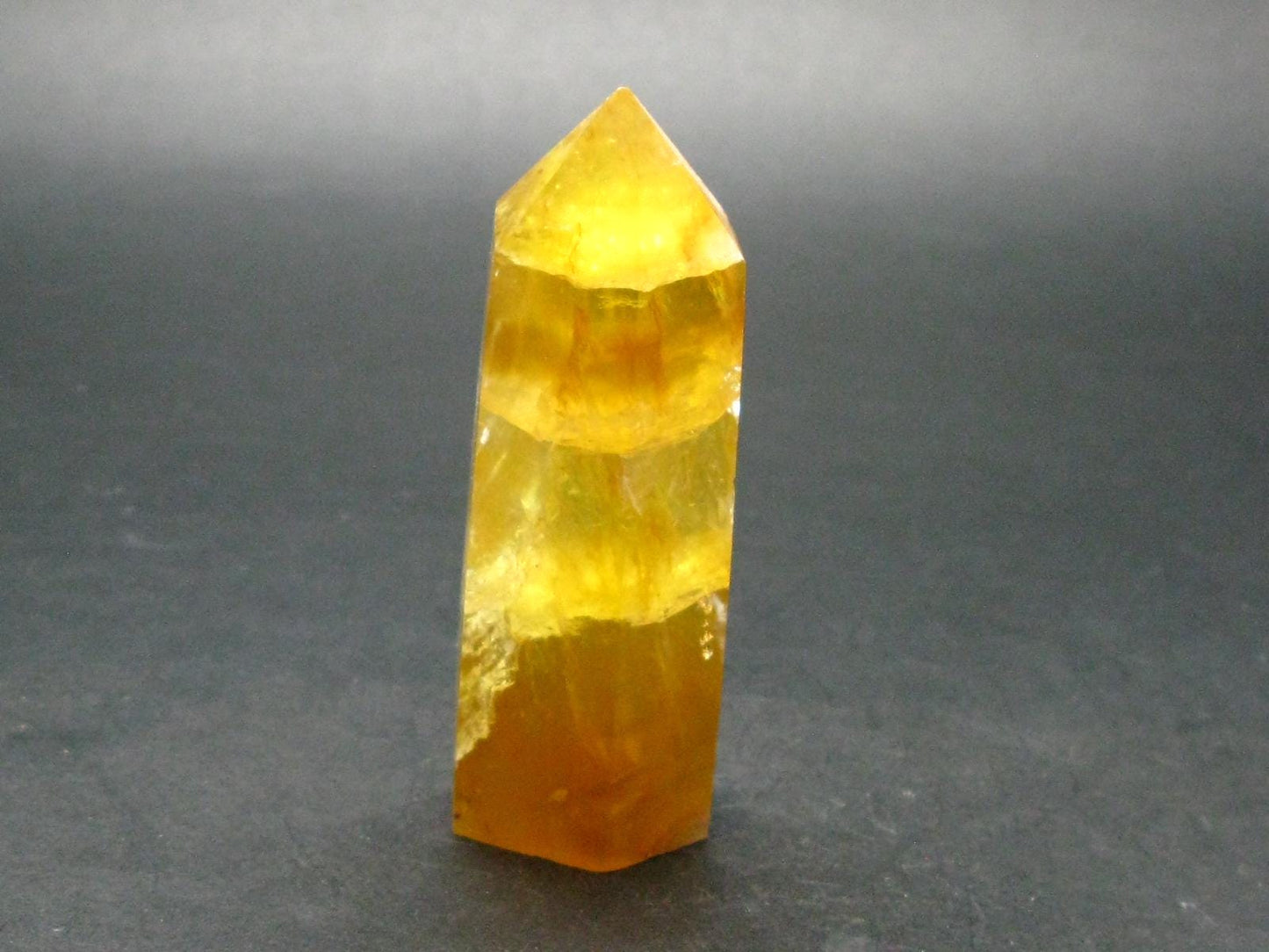 Yellow Fluorite Obelisk From China - 3.1"