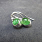Tsavorite Gem Green Garnet Sterling Silver Earrings from Tanzania - 1.58 Grams