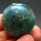Quantum Quattro Sphere - Malachite Shattuckite Chrysocola Dioptase - 1.1" - 29.69 Grams