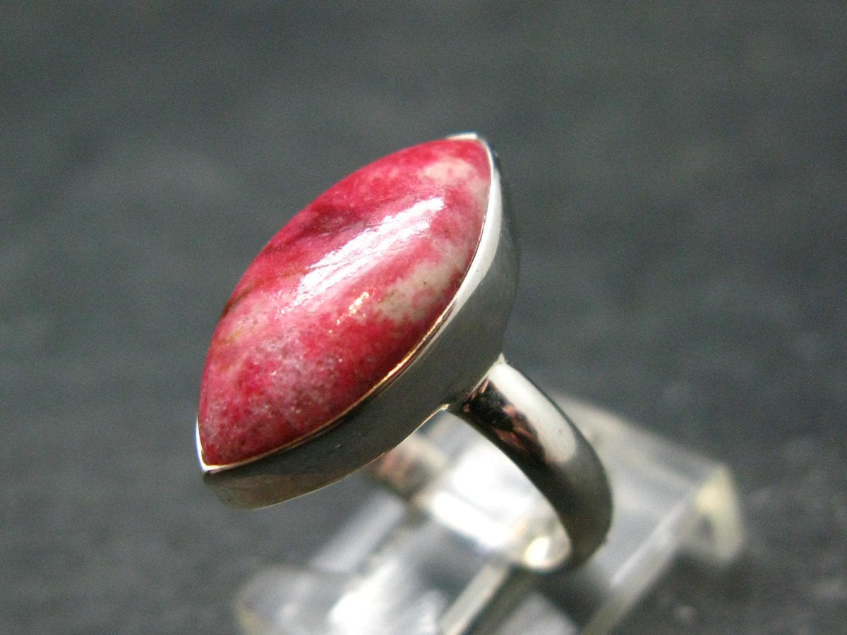 Thulite Silver Pendant From Norway - 4.10 Grams - Size 5