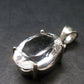 Genuine Clear Facetted Quartz Sterling Silver Pendant from Brazil - 1.1" - 5.31 Grams