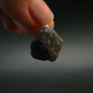 Apache Tear Obsidian Crystal Silver Pendant From Mexico - 0.8" - 2.17 Grams