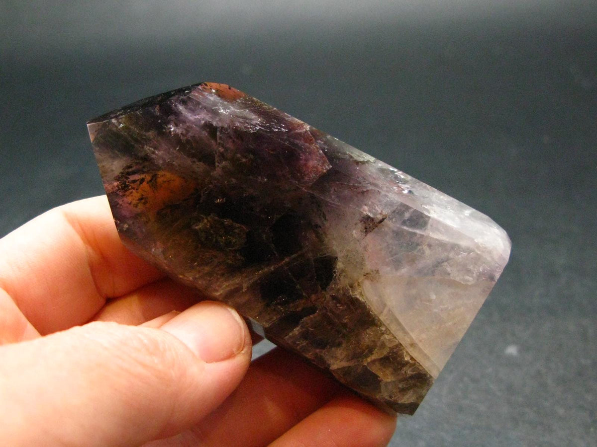 Cacoxenite Amethyst Polished Crystal From Brazil - 2.7"