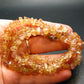 Extremely Rare Imperial Topaz Necklace From Brazil - 19" - 6 mm Polished Crystal Beads