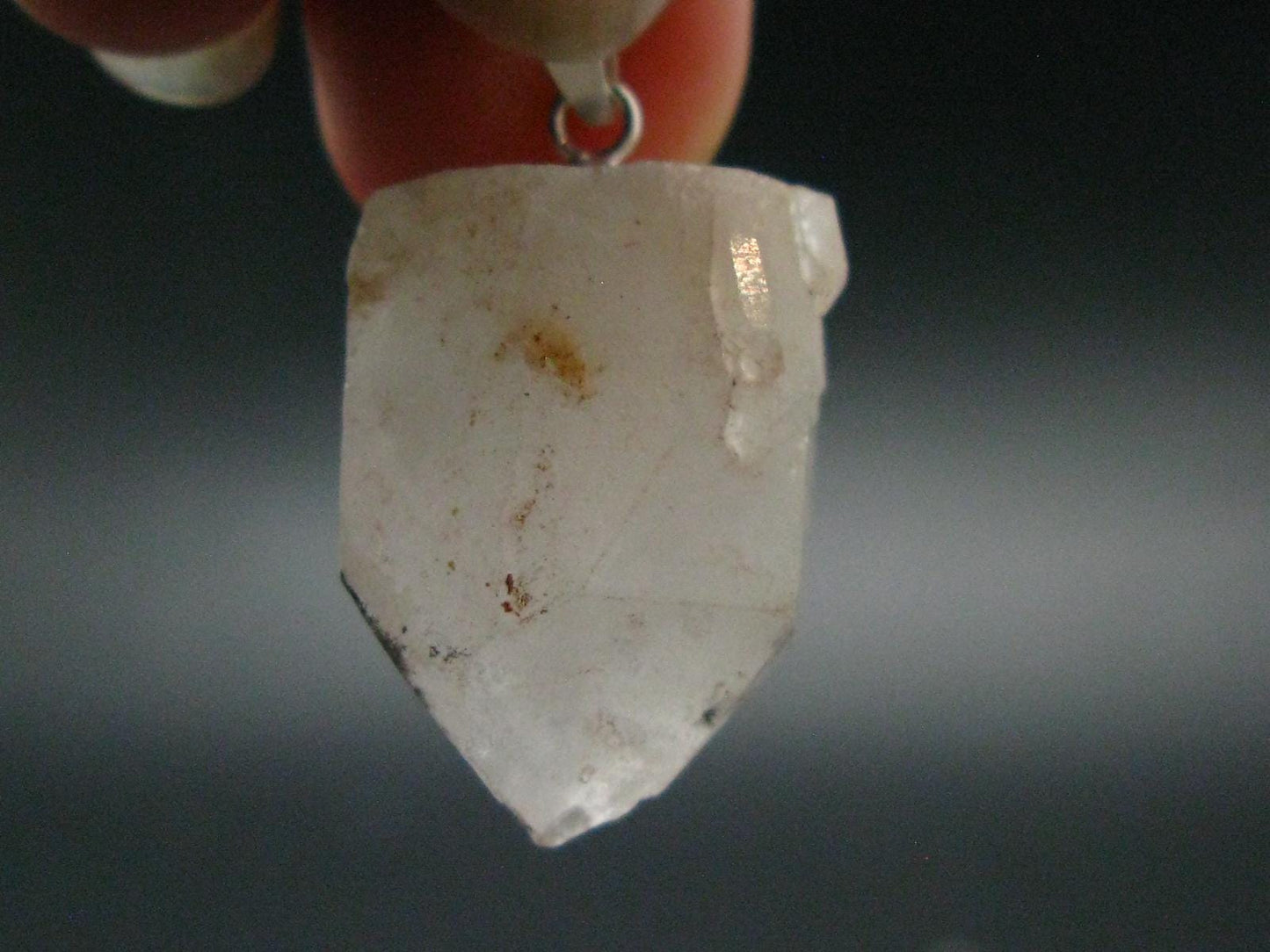 Hollandite in Quartz Crystal Pendant from Madagascar - 1.1" - 6.0 Grams