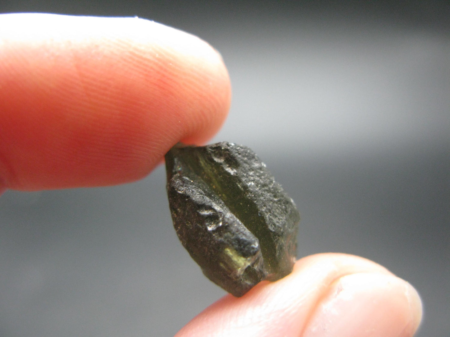 Moldavite Tektite Raw Piece from Czech Republic - 0.6" - 5.0 Carats - 1.0 Grams