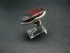 Bloodstone Silver Ring From India - size 8 - 13.60 Grams