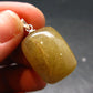Rutilated Quartz Silver Pendant From Brazil - 1.1"