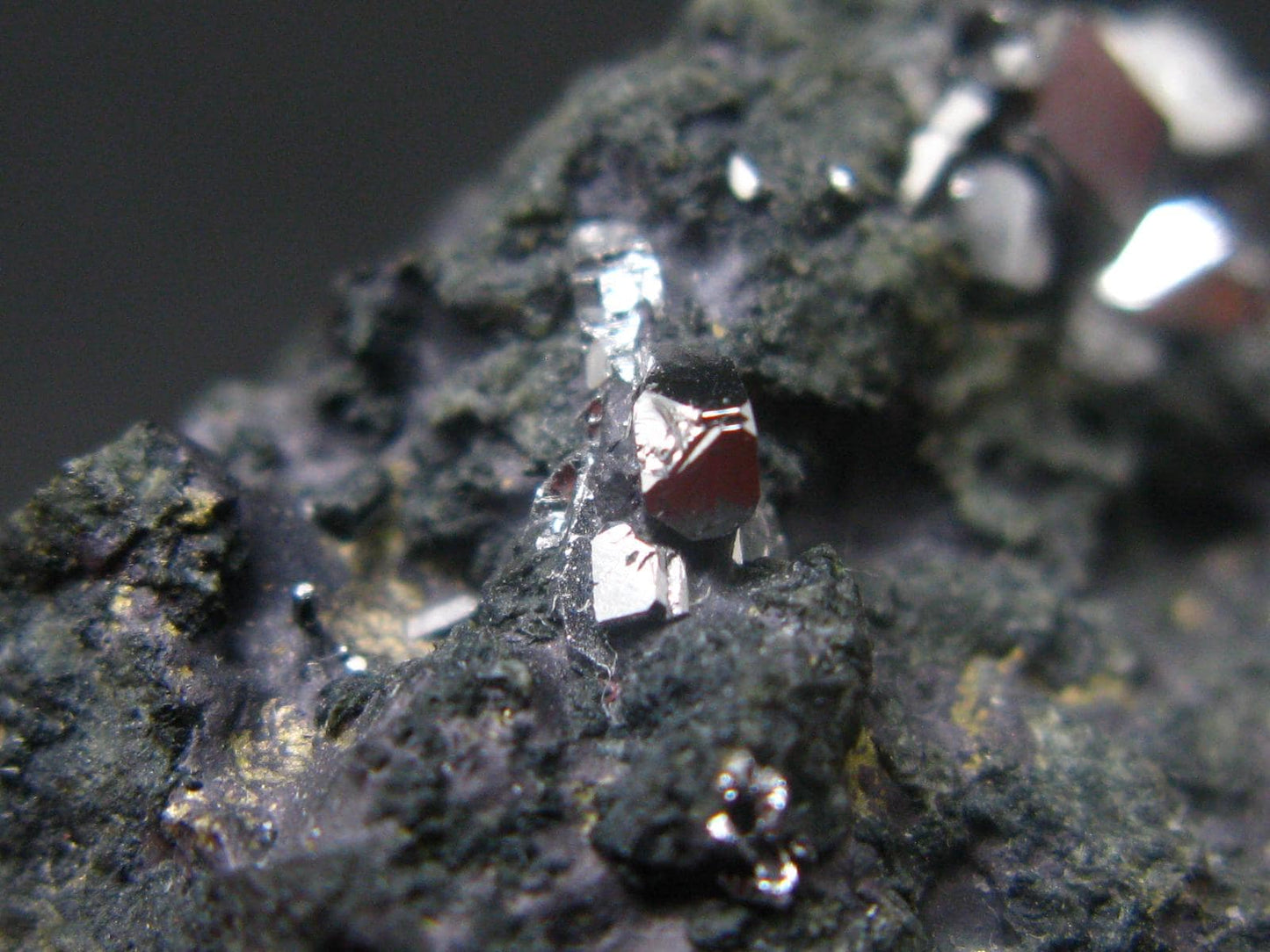 Sperrylite Crystals On Matrix From Norilsk Russia - 1.5" - 10+ Crystals