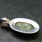 Green Kyanite Crystal Silver Pendant From Tanzania - 1.1" - 2.69 Grams
