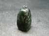 Seraphinite Clinochlore Silver Pendant From Russia - 1.2''