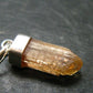 Imperial Topaz Crystal Pendant From Brazil - 0.9" - 1.22 Grams