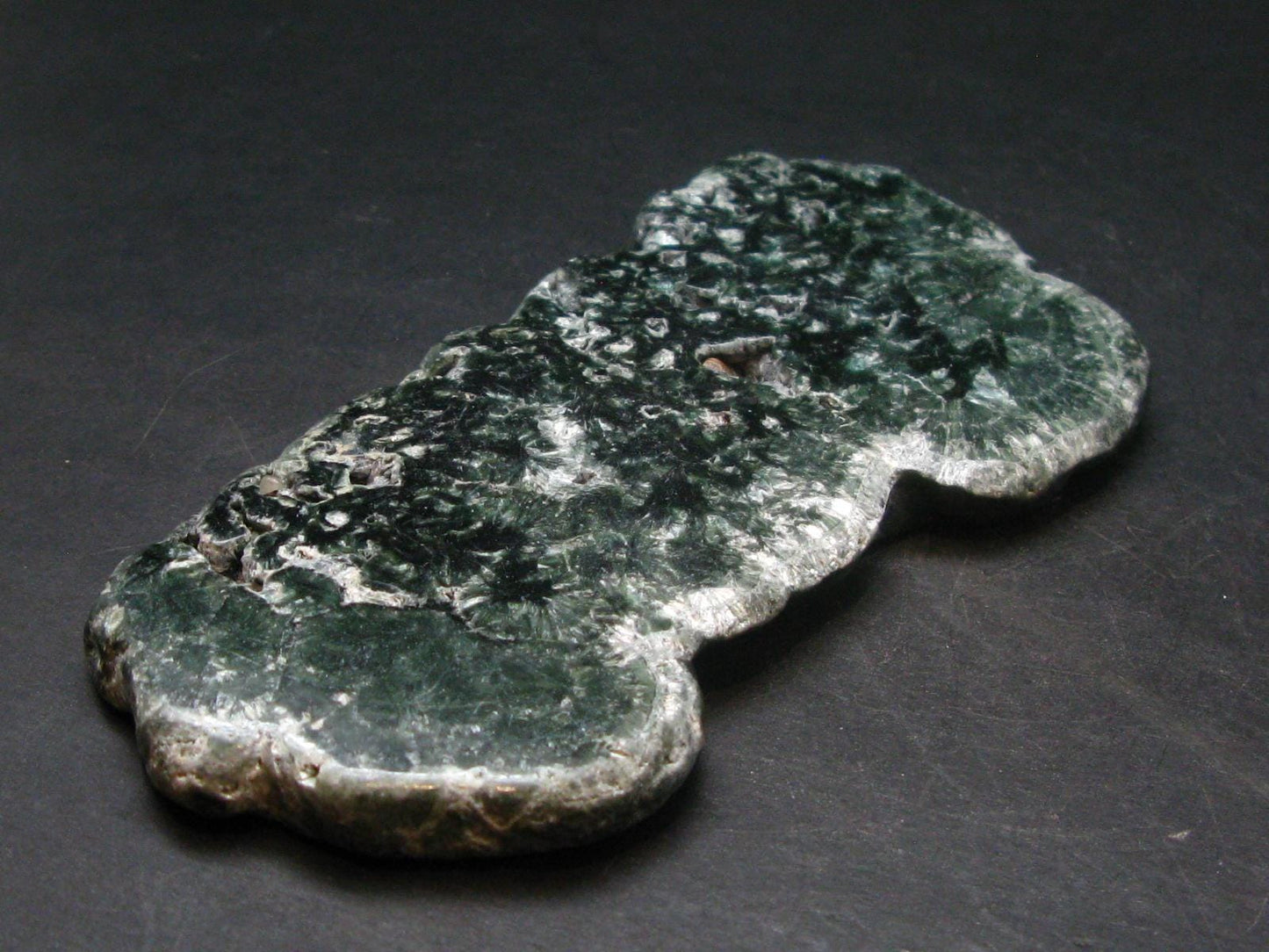 Nice Polished Seraphinite Clinochlore Stalactite Slab From Russia - 4.5" - 108.68 Grams