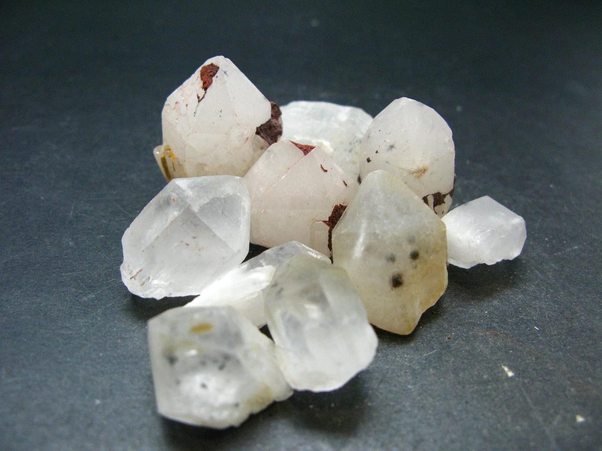lot of 10 Hollandite in Quartz Crystals from Madagascar- 76.36 Grams