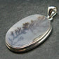 Moss Agate Silver Pendant From Russia - 8.82 Grams - 1.8"