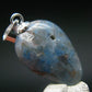 Papagoite in Quartz Cabochon Silver Pendant from S. Africa - 1.1" - 1.67 Grams