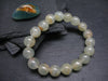 Lemurian Aquatine Calcite Genuine Bracelet ~ 7.5 Inches ~ 11mm Round Beads