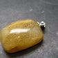 Rutilated Quartz Silver Pendant From Brazil - 1.1"