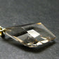 Natural Unheated Citrine Sterling Silver Gold Plated Pendant from Zambia - 1.5" - 4.44 Grams