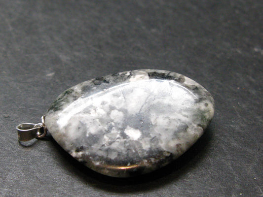 Rare Impactite Silver Pendant From Norway - 1.5"