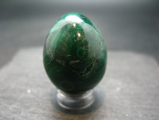Malachite Egg Carving From Congo - 1.1" - 33.49 Grams