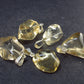 Set of 5 Natural Citrine Pendants From Brazil