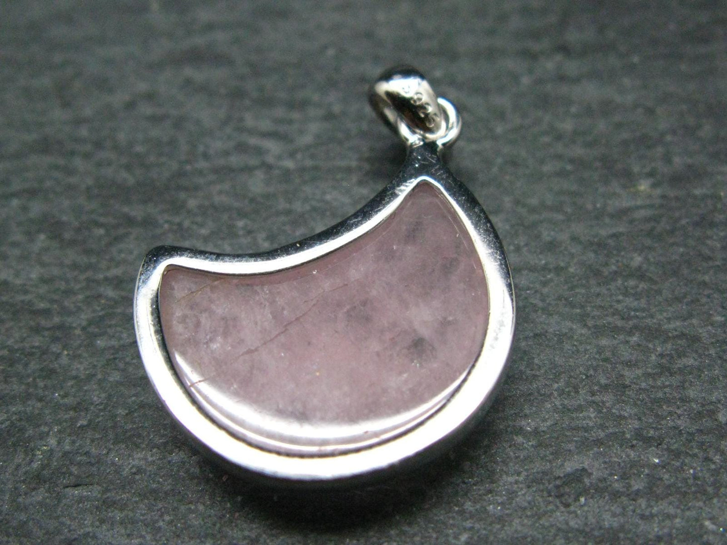 Pink Morganite Silver Pendant From Brazil - 1.1" - 3.26 Grams