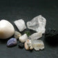Synergy 12 Set Phenakite Moldavite Natrolite Petalite Danburite Tektite Scolecite Herderite Tanzanite Brookite 74.04 Gr