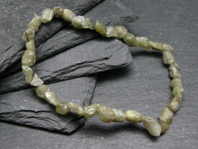 Chrysoberyl Genuine Bracelet ~ 7 Inches ~ 7mm Tumbled Beads