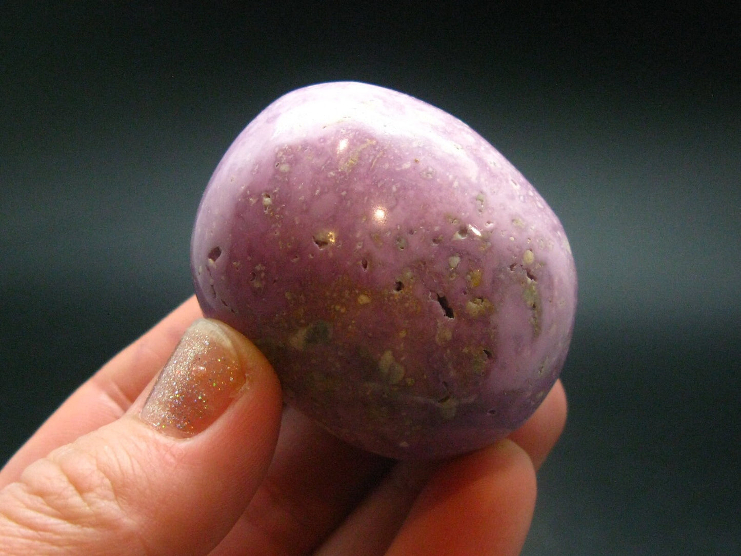 Phosphosiderite Tumbled Stone From Peru - 1.7"